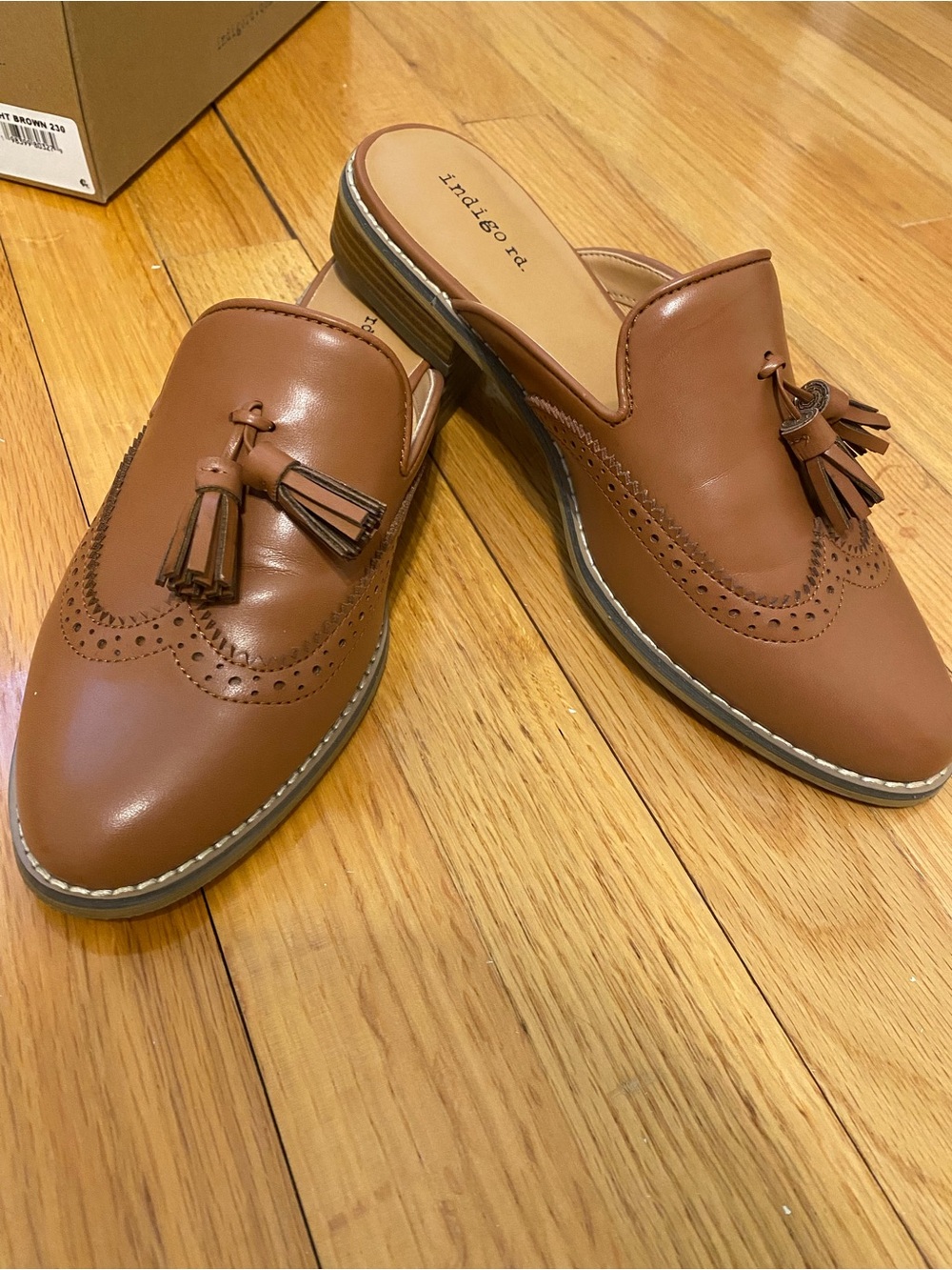 Womens Brown Mules